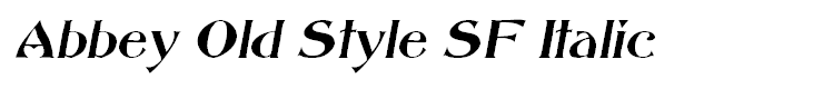 Abbey Old Style SF Italic