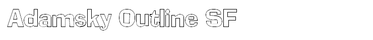 Adamsky Outline SF