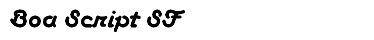 Boa Script SF