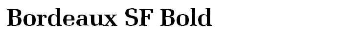 Bordeaux SF Bold