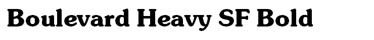 Boulevard Heavy SF Bold