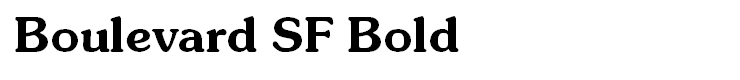 Boulevard SF Bold