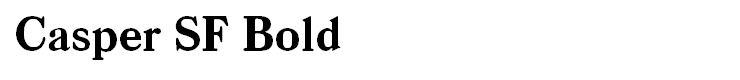 Casper SF Bold