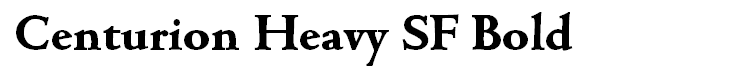 Centurion Heavy SF Bold
