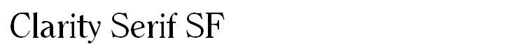 Clarity Serif SF