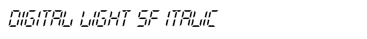 Digital Light SF Italic