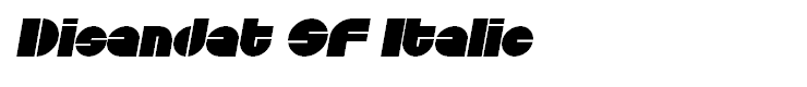 Disandat SF Italic