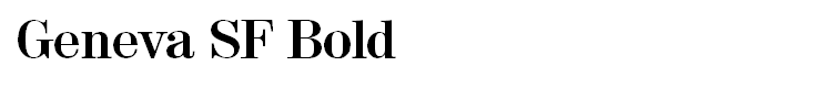 Geneva SF Bold