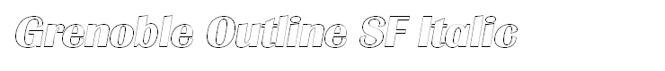 Grenoble Outline SF Italic