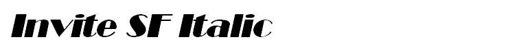 Invite SF Italic