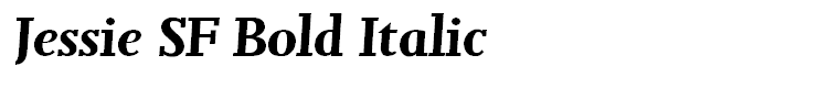 Jessie SF Bold Italic