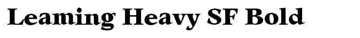 Leaming Heavy SF Bold