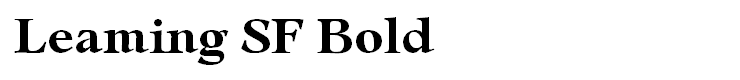 Leaming SF Bold