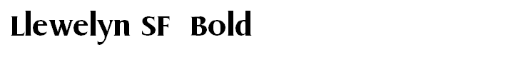 Llewelyn SF  Bold