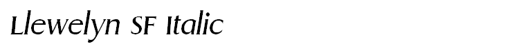 Llewelyn SF Italic