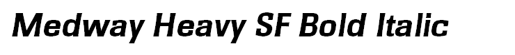 Medway Heavy SF Bold Italic