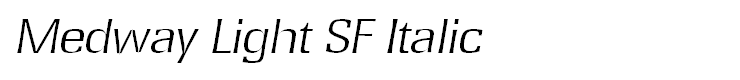 Medway Light SF Italic