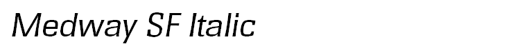 Medway SF Italic