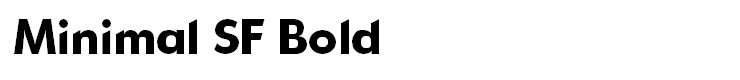 Minimal SF Bold