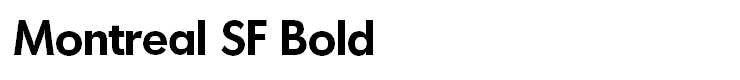 Montreal SF Bold
