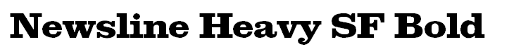 Newsline Heavy SF Bold