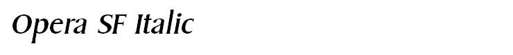 Opera SF Italic