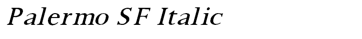 Palermo SF Italic