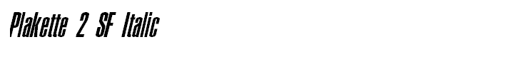 Plakette 2 SF Italic