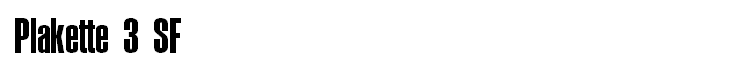 Plakette 3 SF