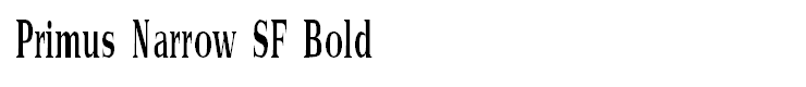 Primus Narrow SF Bold