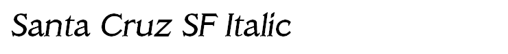 Santa Cruz SF Italic