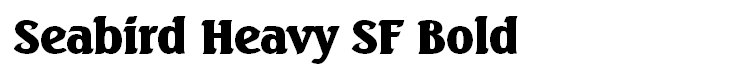 Seabird Heavy SF Bold