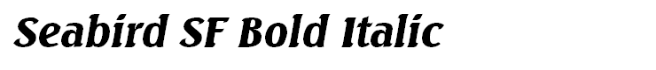 Seabird SF Bold Italic