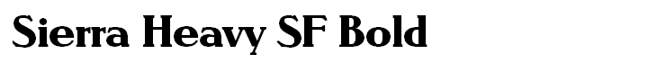 Sierra Heavy SF Bold