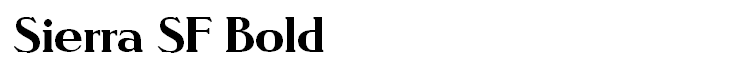 Sierra SF Bold