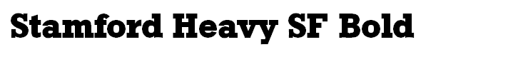 Stamford Heavy SF Bold