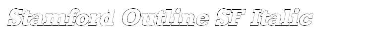 Stamford Outline SF Italic