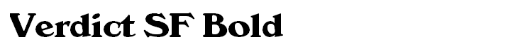 Verdict SF Bold