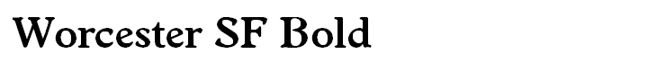Worcester SF Bold