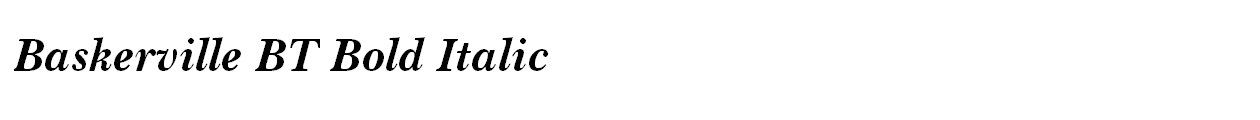 Baskerville BT Bold Italic