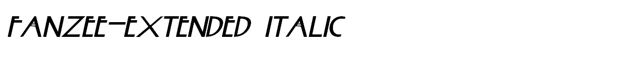 Fanzee-Extended Italic